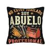Decorative Pillowcases No Estoy Jubilado Soy Abuelo Profesional  Accessories Seater  Pillow Case Cover Square Style Multi-Size