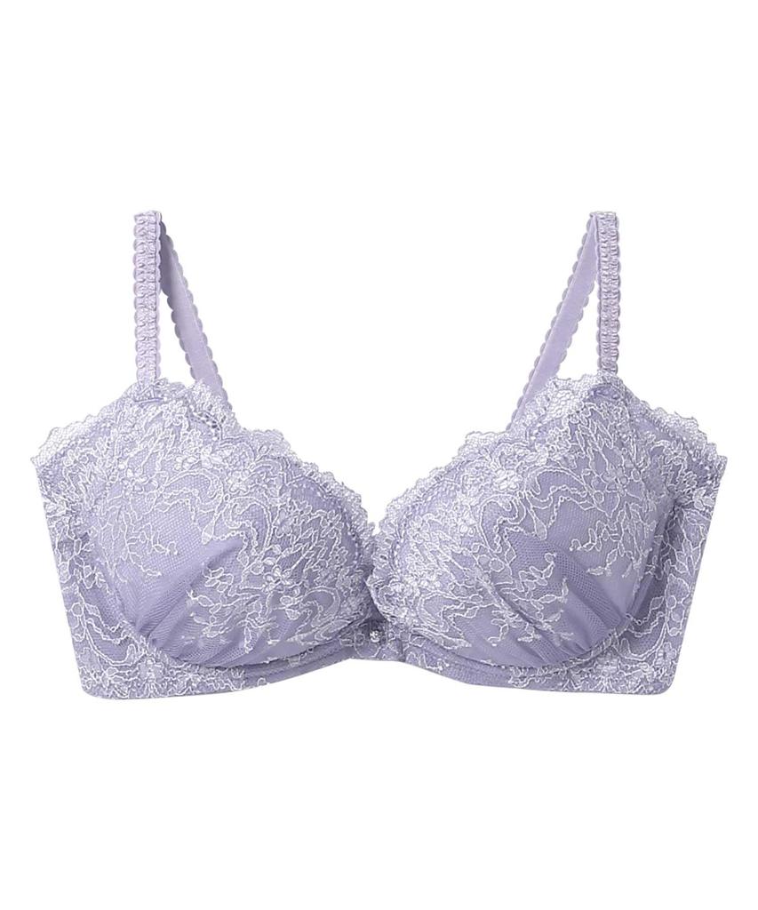 Reduces Back Gaps and Side Fits Up To G Plus Style BYK305 VI B70 Amphi/Wacoal Bra, High-Arm Design, Fat, Cup, Sizes, [Slim Bra],