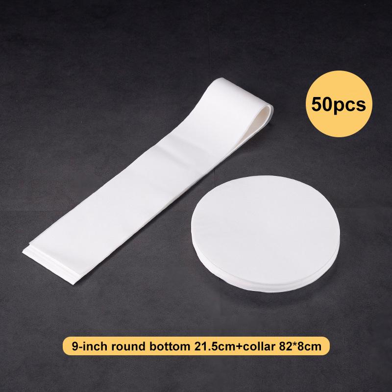 50 комплектов бумажных бортиков для форм для выпечки, антипригарные, пригодные для использования в духовке, для кухонных принадлежностей для выпечки.