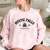 Толстовка Mystic Falls Virginia Salvatores, толстовка унисекс, пуловеры с круглым вырезом и длинными рукавами, толстовки, повседневный свитер для фанатов вампиров