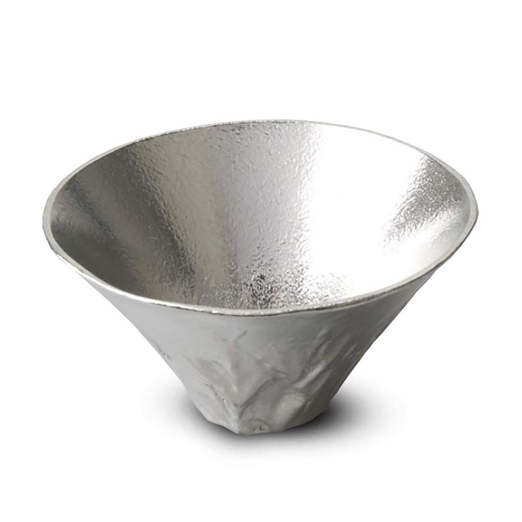 Nousaku Mt. Fuji FUJIYAMA Guinomi H3.5cm 7.3cm Approximately 40cc 100% Tin Case Made In Japan 501285Sake Cup Sake Cup