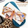 New Fashionable Personalized Printed Women'S Reading Glasses With Retro Neutral Premium Color Frame Anti Blue Light Glasses