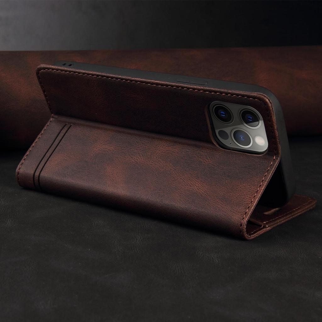 For Samsung S24 S23 S22 Ultra A55 A54 A15 A24 A23 Retro Book Card Magnetic Leather Wallet Cover for iPhone OPPO Huawei Xiaomi