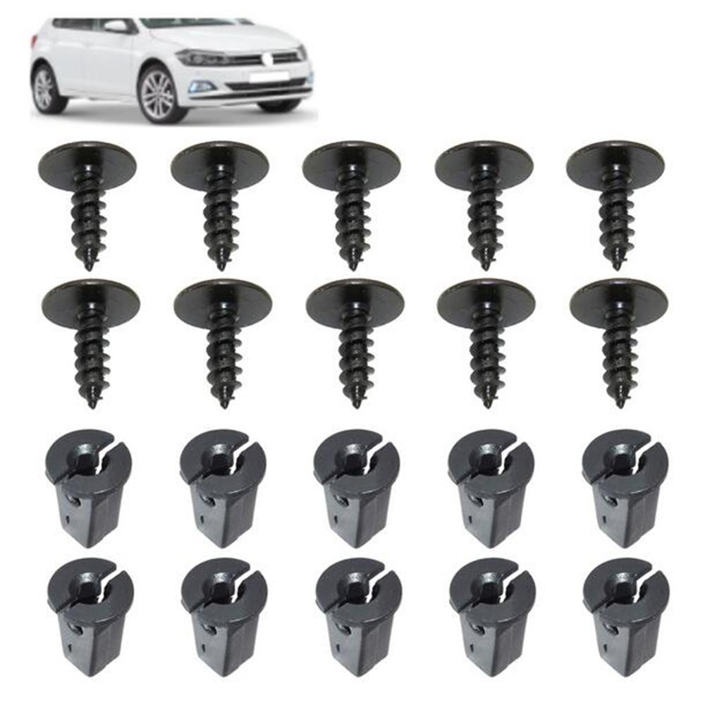 10 Set N90974701 6N0809966A Self-tapping Screw and Nut For VW