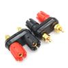 Plug Jack Connector Red Black Connected Terminals Double Row Plum Blossom Terminal Binding Post