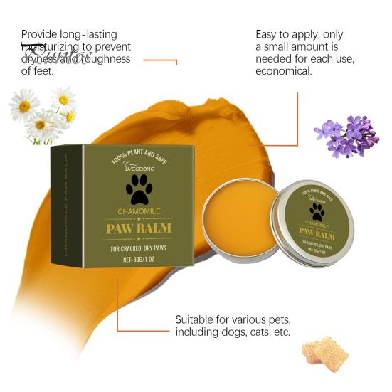Pet Paw Natural Moisturizer Balm Protective Cream Pet Nose Protector Crack Feet Repair Accessories For Cats Dogs