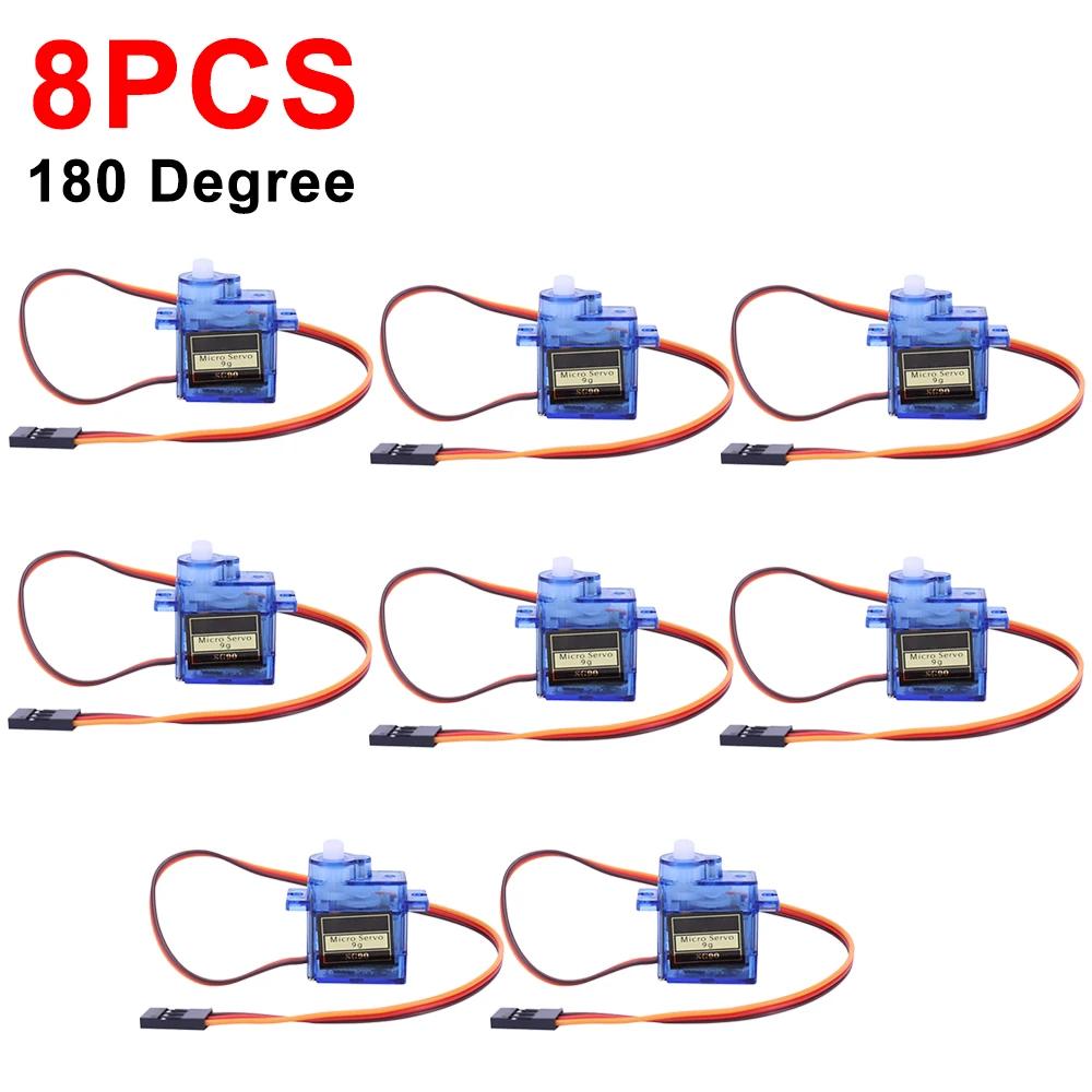 1-100 шт. SG90 9G Микро Цифровой Сервомотор 180/360° Микро Сервомотор с Редуктором для Радиоуправляемого Вертолета Игрушки Самолета Авиамодели