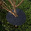 20pcs Degradable Round Weeds Barrier Mats Breathable Weeds Mulch Ring  For Garden Tree Protection