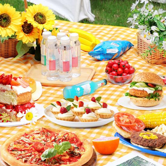 Portable Picnic Blanket Waterproof Moisture-proof Thickened Classic Plaid Rectangle Foldable Multipurpose Camping Mat Outdoor Supplies