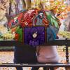 1 PC Automatic Folding Umbrella - Franxx Pattern Portable Foldable Design With 8 Ribs Christmas Birthday Gifts