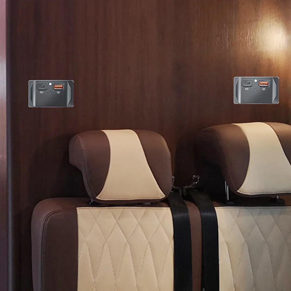 Автомобильное зарядное устройство QC 3.0 USB PD Type C, быстрое зарядное устройство 12 В-24 В с переключателем, светодиодная розетка, быстрая зарядка для мотоцикла, автофургона, Boa