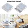 Пластиковый настольный органайзер для кабелей, без запутывания, прозрачный, для управления проводами, выдвижной, защита для хранения зарядного провода, для дома и офиса