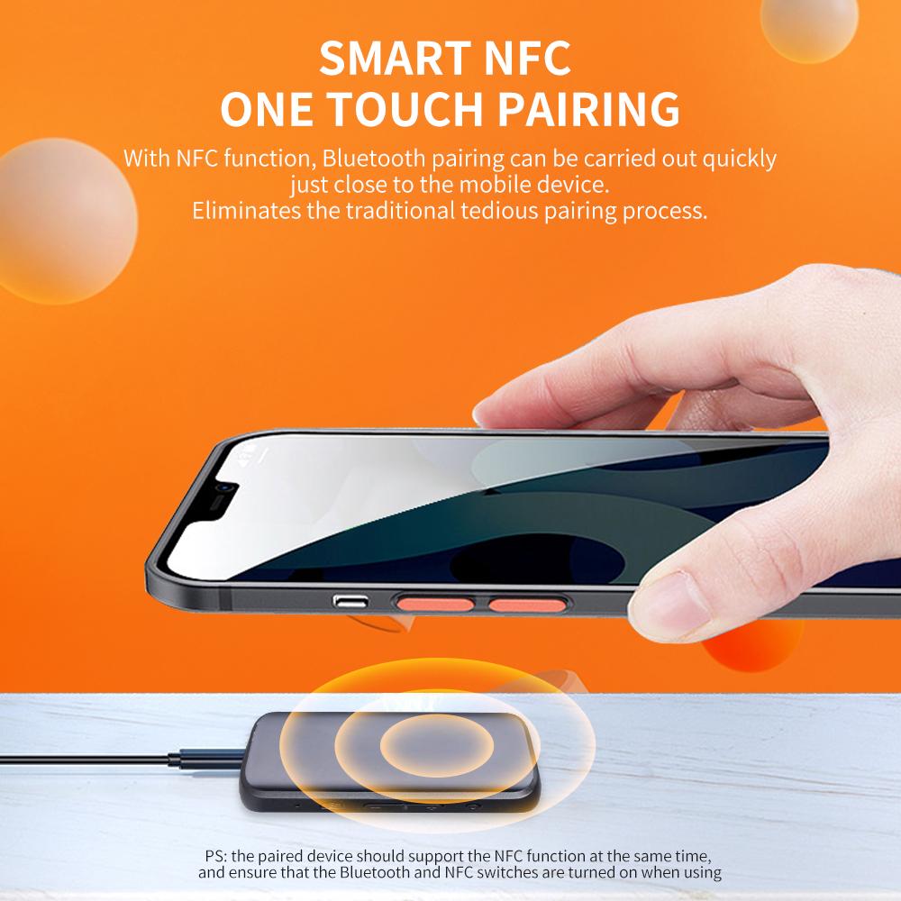 Автомобильный Bluetooth 5.1 передатчик приемник с NFC громкой связи Bluetooth автомобильный комплект авто беспроводной аудио MP3 музыка стерео передача