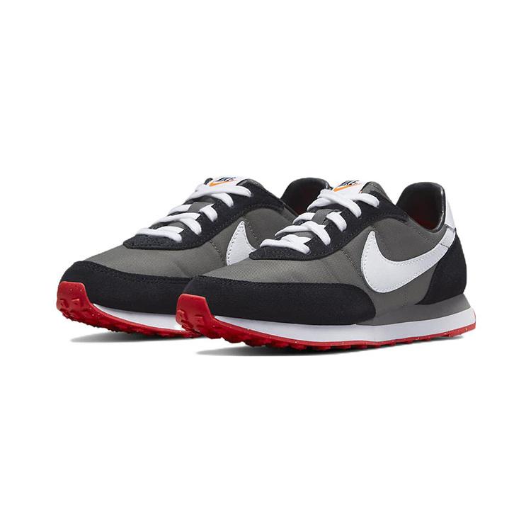 Nike Кроссовки Waffle Trainer 2 Устойчивые к истиранию Низкие Спортивные Повседневные Черно-белые Детские Возраст 3 7 Лет DC6478-005
