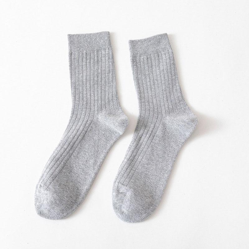 Winter Men Socks Cotton Warm White Socks Sports Essentials Men Tube Socks Solid Color