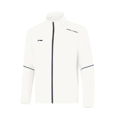 Li Ning Воротник-стойка Универсальный Простой С длинным рукавом Свободный Кардиган Толстовка Унисекс топы AWDV757-9