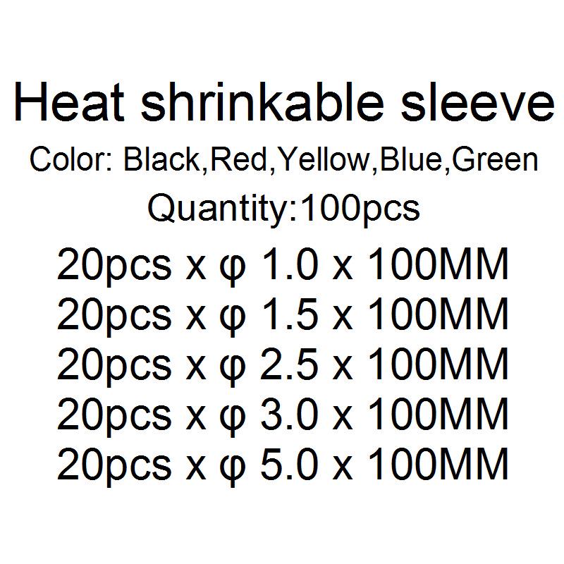 100PCS Colorful Heat Shrink Tubing Set - Household Wire Insulation Solution