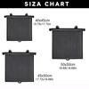 Retractable UV-Protection Curtains Black Car Window Sun Visors Sunshade Roller Blinds  Home Office