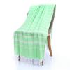 Custom Turkish Cotton Beach Towel, Lightweight Sand Free Woven Hammam Towel for Bath, Beach & Travel