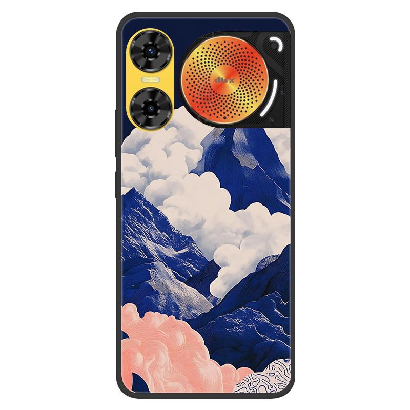 For ZTE Nubia Music 2 Case 2025 New 5G Fashion Flower Soft Silicone Shockproof Bumper For nubia Music2 5G Strip Phone Back Cover