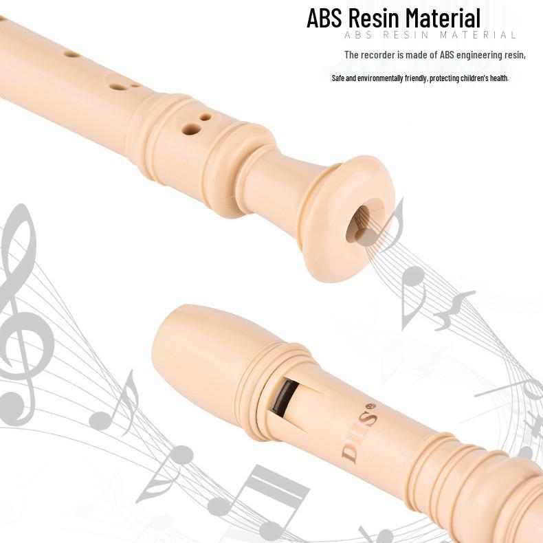 DHS Transparent German Style Soprano Recorder, 8-Hole for Beginners