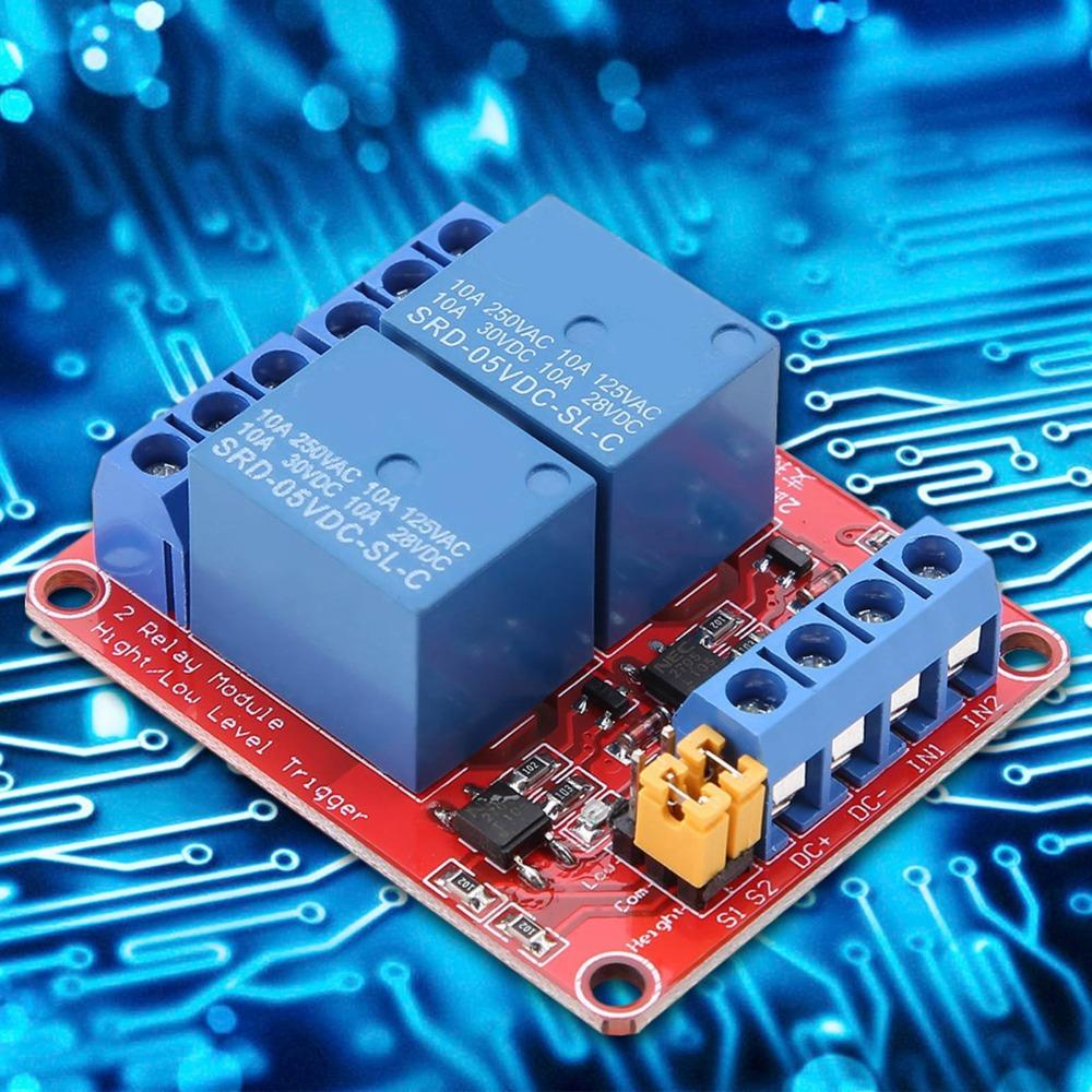 2 Channel High and Low Level Trigger Relay Module DIY Electronics Projects