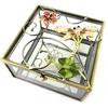 [N5755] - Multicolored 'Silk Dragonfly' Jewelry Box - 10x10x5 Cm