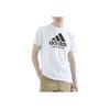 adidas Круглый вырез, легкая дышащая эластичная свободная спортивная быстросохнущая футболка для мужчин, топы, черный цвет ADICTKP-WB