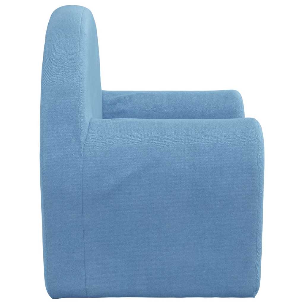 Children s Sofa Blue Soft Plush