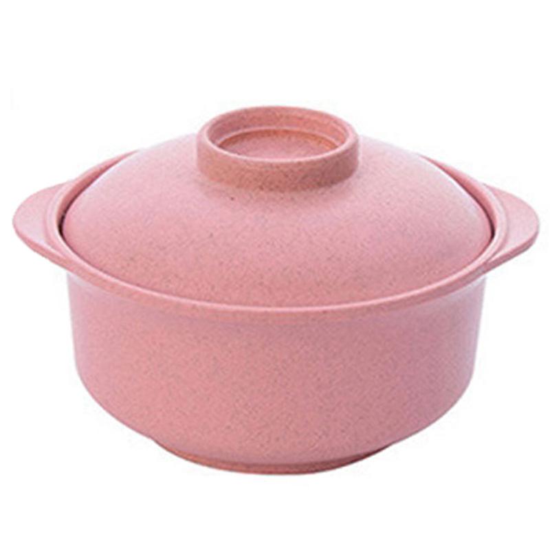 Instant Noodle Bowls With Lids Soup Hot Rice Bowls Japanese Style Students Food Container Healthy Kitchen Bowl Tableware