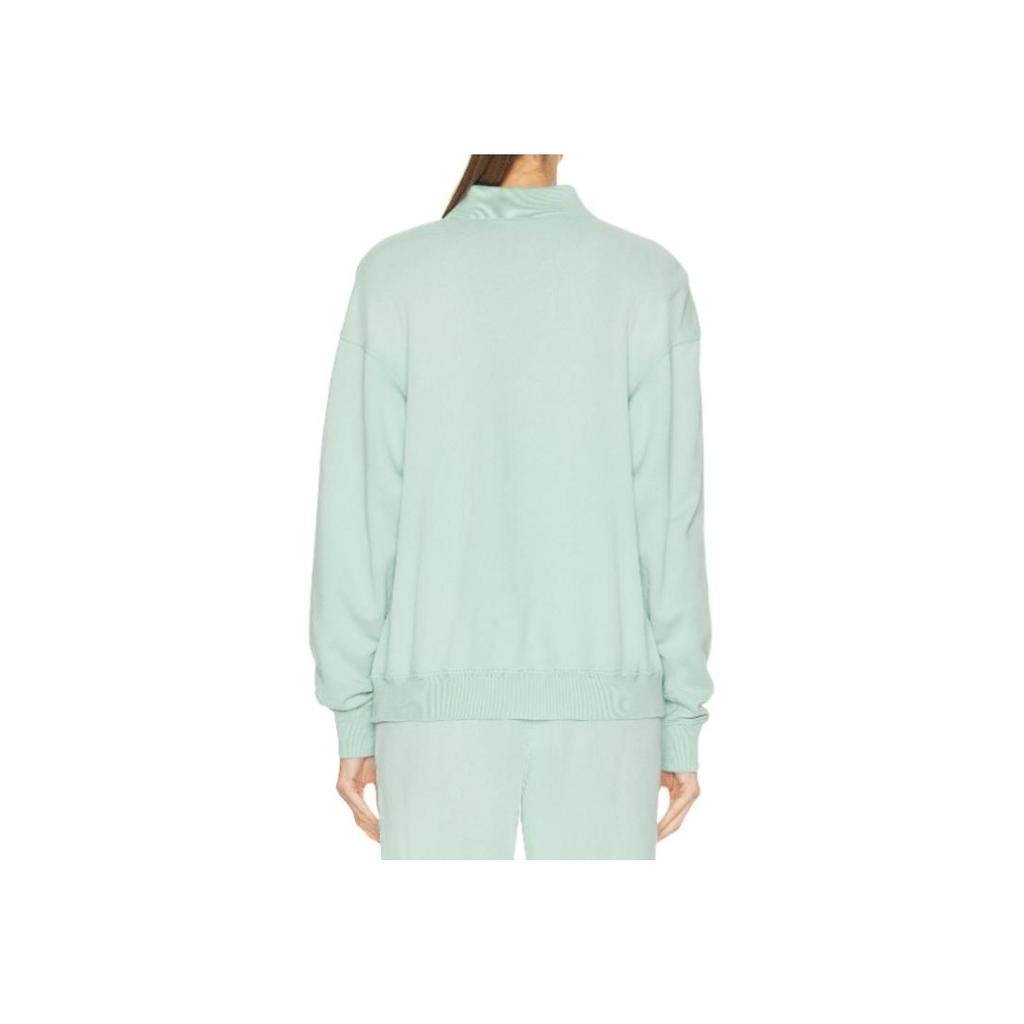 Polo Ralph Lauren Solid Logo Button Long Sleeve Sweatshirt Women Sweatshirt Essex-Green 211965097-001