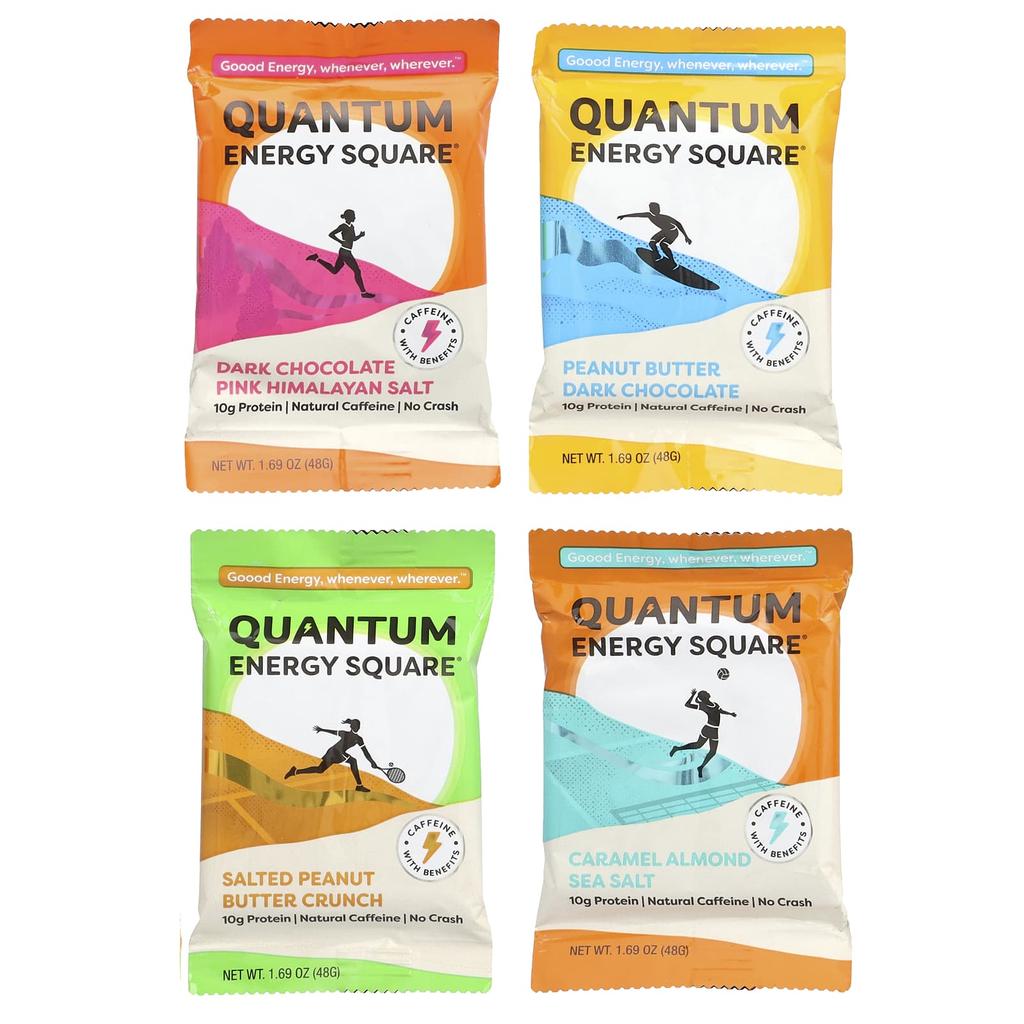 Quantum Energy Square Variety Adventure 8 Pack, 8 Units, 1.69 Oz (48 G) Each