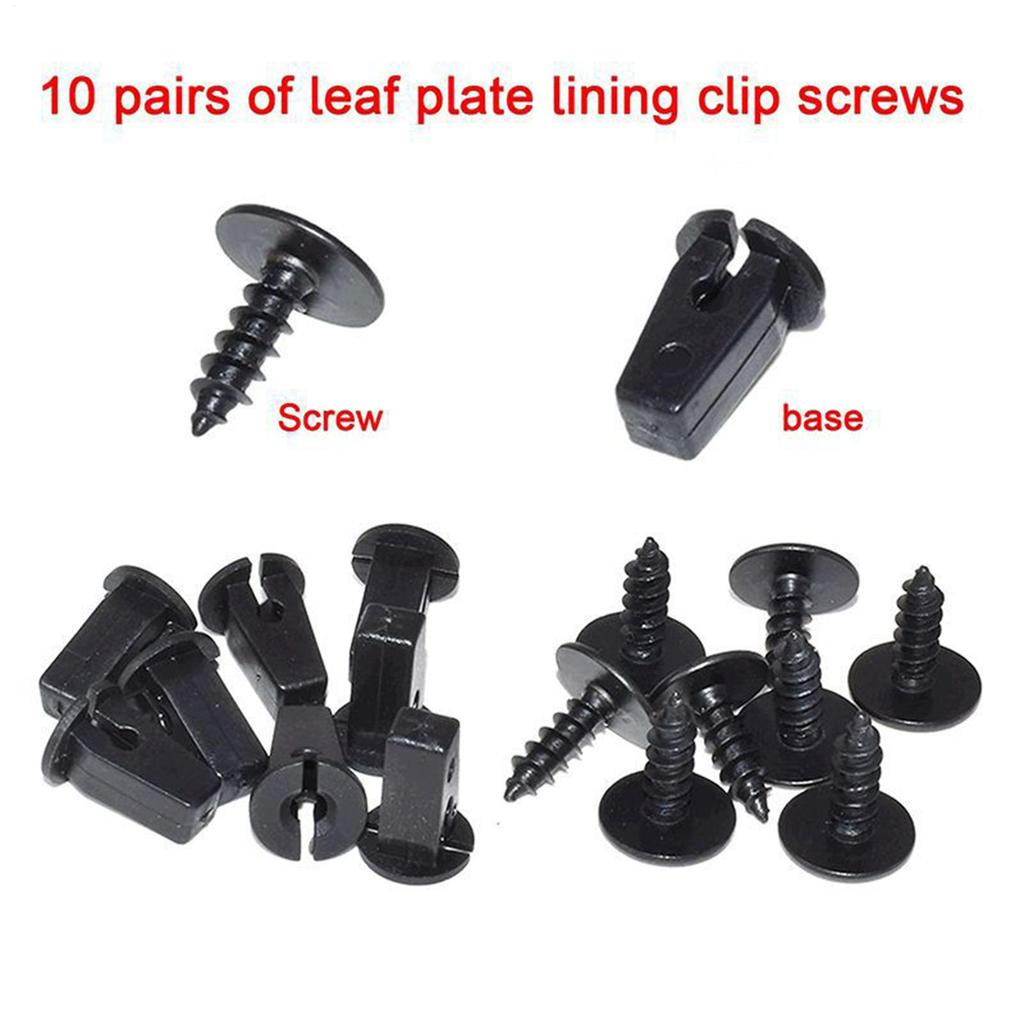 Клипсы брызговиков 10 шт./20 шт. Универсальные винты для авторемонта Болты брызговиков для гаража, автомастерской, механика