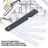 Multi Ratio Fan Shaped Ruler Plastic Scale Tools Durable Architect Scale Ruler  Art Drawing