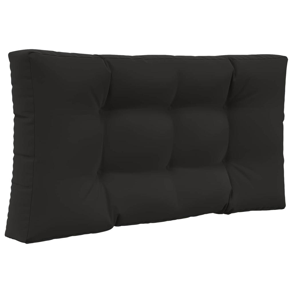 Outdoor Sofa Cushions 2 pcs Black Polyester