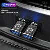 Новый автомобильный кабель-адаптер Volvo Type-C на USB для быстрой зарядки, конвертеры для XC90 V90 V60 XC60 V40 EC40 EX40 S80 S60 S90 C40 XC40 V70