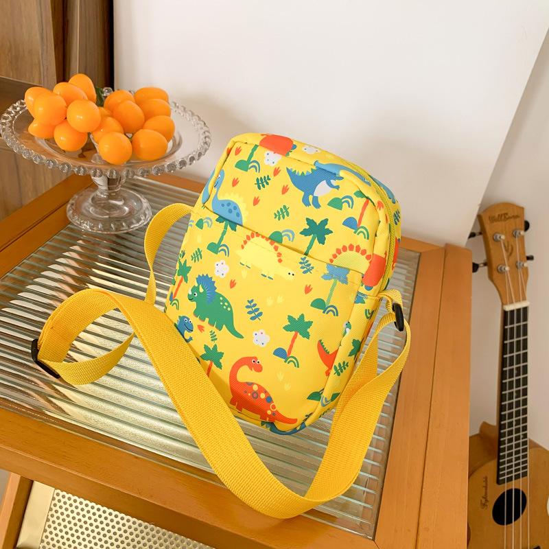 Новая сумка-мессенджер с принтом динозавра для мобильного телефона, симпатичная мультяшная сумка для хранения, повседневная цветная сумка-мессенджер через плечо