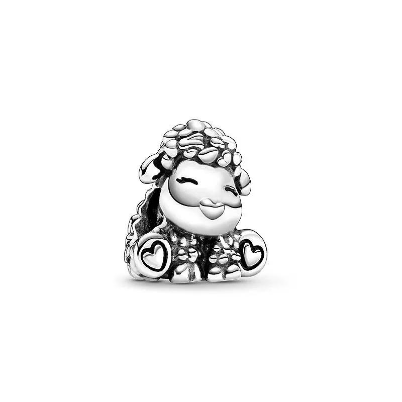 Animal Series Charms Fox Owl Sea Turtle Rabbit Raccoon Highland Cow Beads Fit Bracelets Beads DIY Jewelry Gift