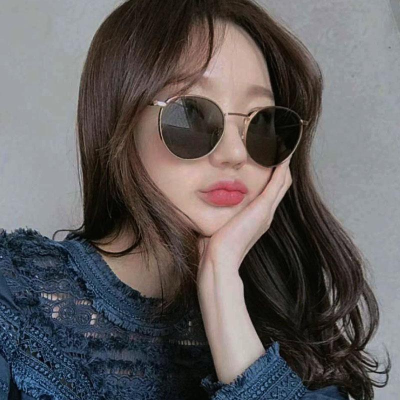 Круглые солнцезащитные очки Liu Renna с солнцезащитными очками женские круглые оправы ретро модные очки Jin Taiyan Prince мужские