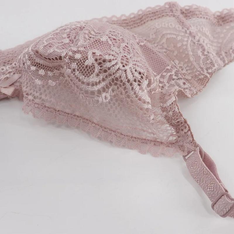 Thin Cup Full Lace Breathable Push Up Bra Sexy Women Underwear Brassiere Small Size Underwired Bralette