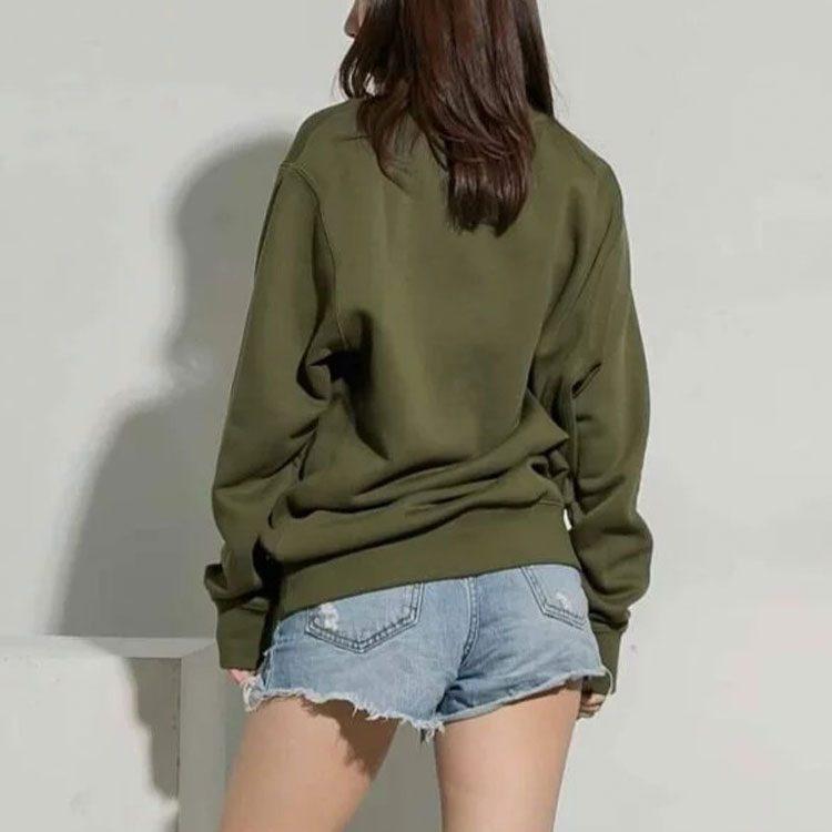 Nike Sweatshirts Men's Green Crew Neck Moderate Other BV2663-327