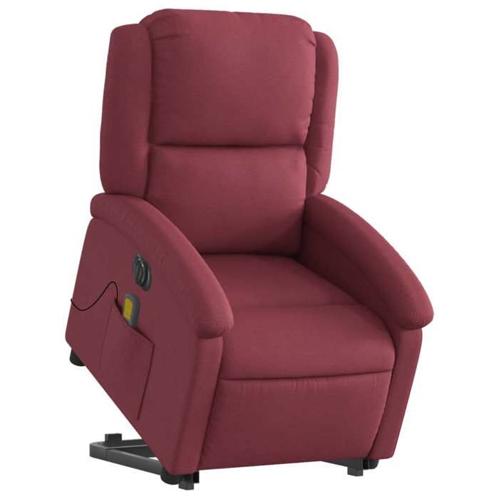 VidaXL Electric Massage Recliner, Relaxation Chair with Adjustable Backrest and Footrest, Seat of 3204203