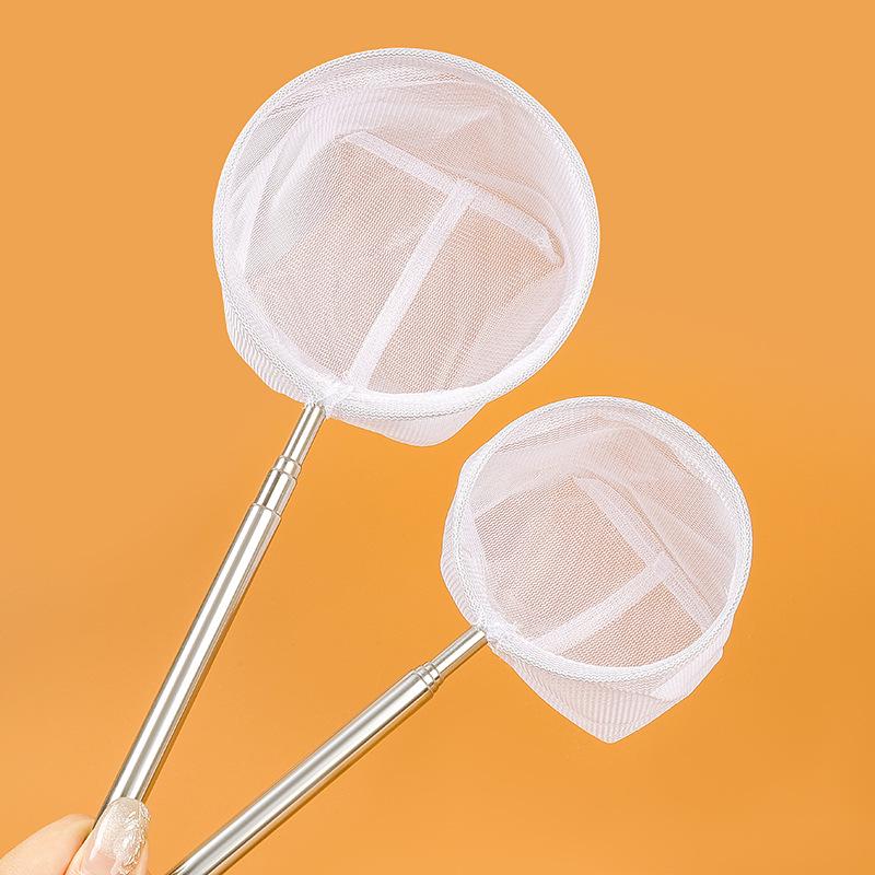 Retractable Stainless Steel Coarse & Fine Mesh Fishing Net - Durable & Flexible Landing Net