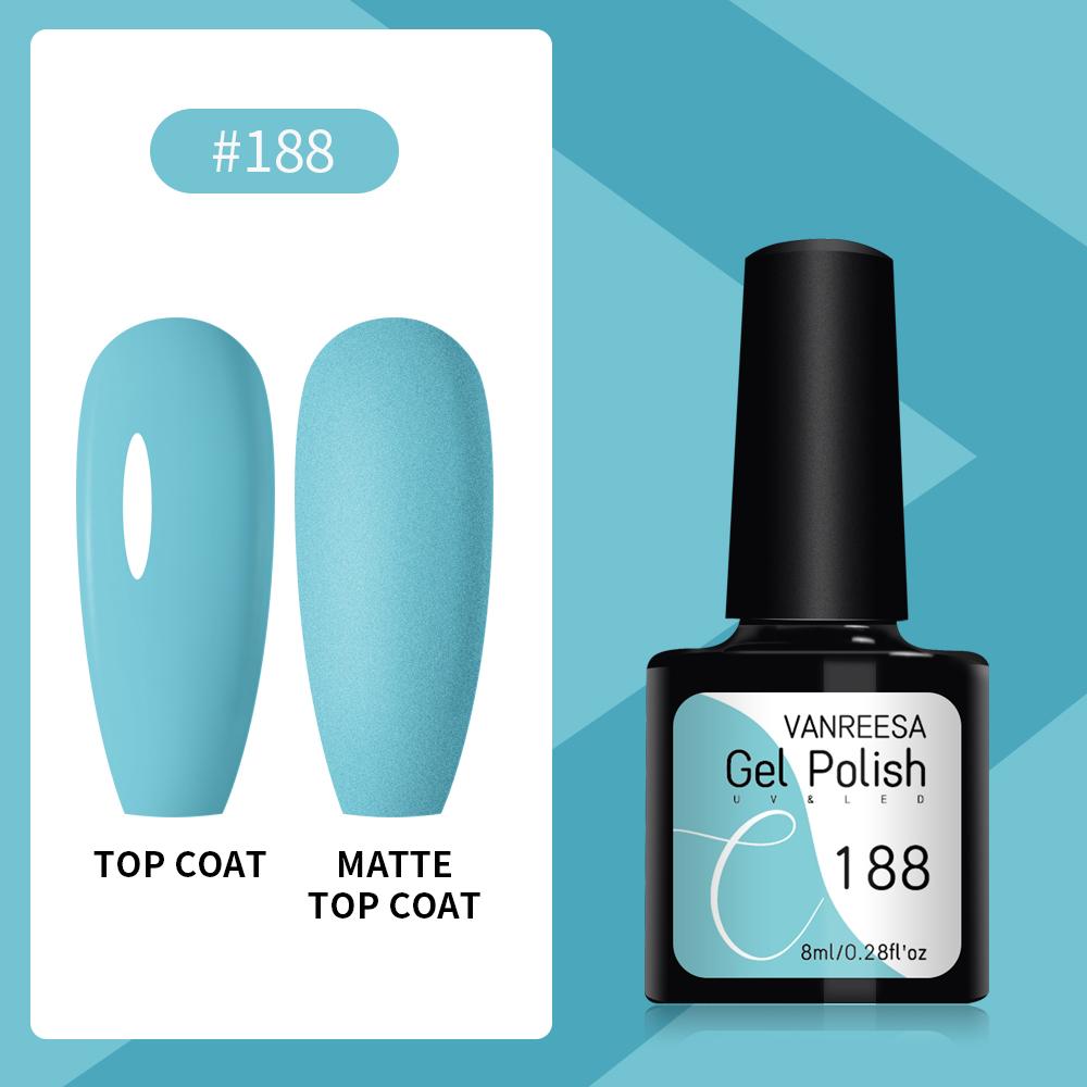 VANREESA Набор гелей для ногтей 111 цветов Гель-лак для ногтей Soak Off Базовое покрытие Верхнее покрытие Маникюр для ногтей УФ-светодиодный полуперманентный лак Стойкий гель для дизайна ногтей
