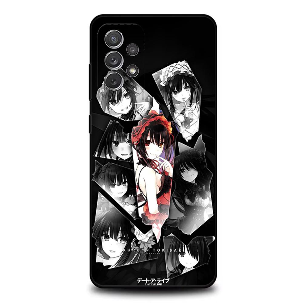 Чехол для телефона Tokisaki K-Kurumi для Samsung S25, S24, S21, S22, S23, S30, Ultra, S20, Plus, Fe, Lite, Note, 10, 9, 5G Черный