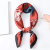 70*70cm Silk Scarf Scarftop Headwraps For Woman Fashion Four Seasons Hair Accessories Hijab Foulard Bandana Femme Headscarf