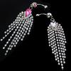 Tassels Navel Belly Button Bar Barbell Rings Rhinestone Body Piercing Jewelry