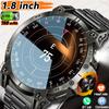 2025 New Military Smart Watch Men 760mAh Large Battery LED Flashlight Compass 1.8"HD Screen Heart Rate Waterproof BT Call Smartwatch