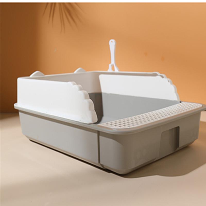 LWN туалетный лоток для кошек, туалетная песочница, унитаз для домашних животных, полузакрытый лоток для котят с защитой от брызг