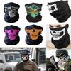 Halloween Skull Cycling Neck Gaiter Outdoor Breathable Sun UV Protection Lightweight Men Women Motorcycle Face Guard Shield Bandana Scarf
